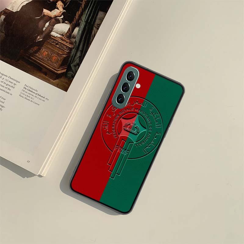 Morocco Flag Phone Case For Samsung Galaxy A54 A34 A24 A14 A04 A04S A12 A22 A32 A52S A72 A53 A33 A23 A13 4G A73 A42 5G Cover