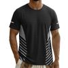 Camiseta de Malla de Seda Helada de Manga Corta para Hombre Secado Rápido Transpirable Ligera Deportiva Gimnasio Entrenamiento Top Cuello Redondo Ajuste