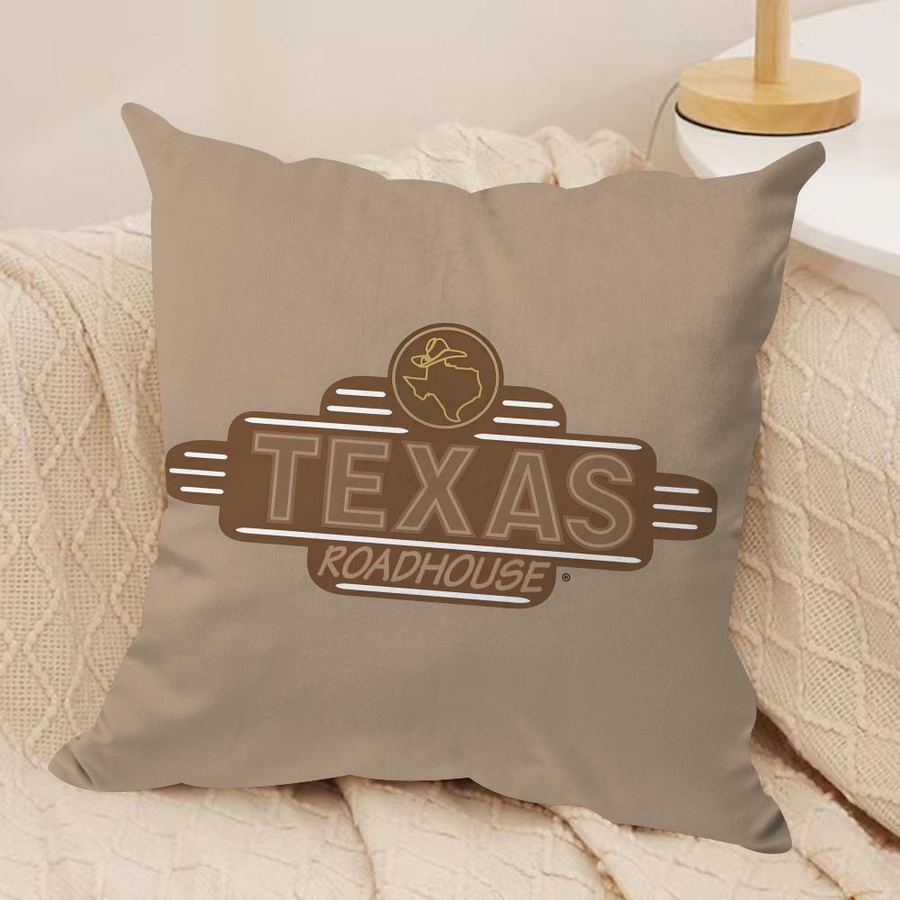 Classic TTexas RRoadhouse Cushion Cover Pillowcase Ultra Soft Skin Friendly Fabric Cloud Like Comfort Concealed Zipper