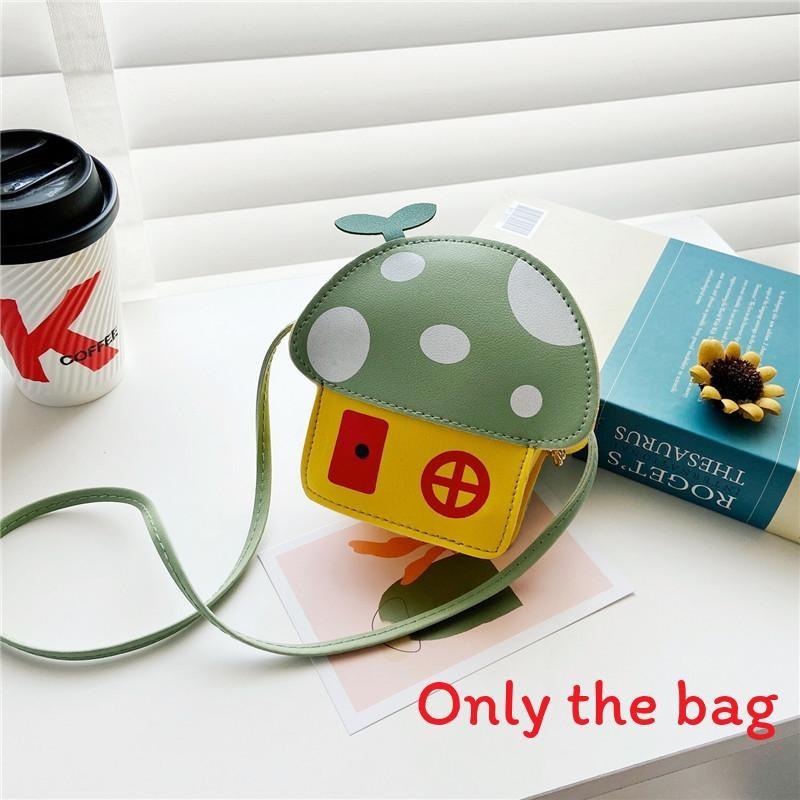 Childrens Cartoon Mushroom Shoulder Bag Waterproof Cute Girls Mini Bag For Toddlers