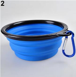 350mL Portable Pet Food  Bowl Collapsible Pet Bowl Durable TPR Silicone Design Outdoor Travel Feeding Water Bowl for Dog Cat
