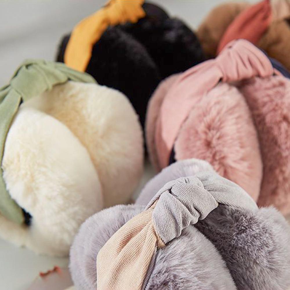 Outdoor Cold Protection Plush Ear Warmer Soft Warm Earmuffs Fashion Hair Hoop Earmuffs Women