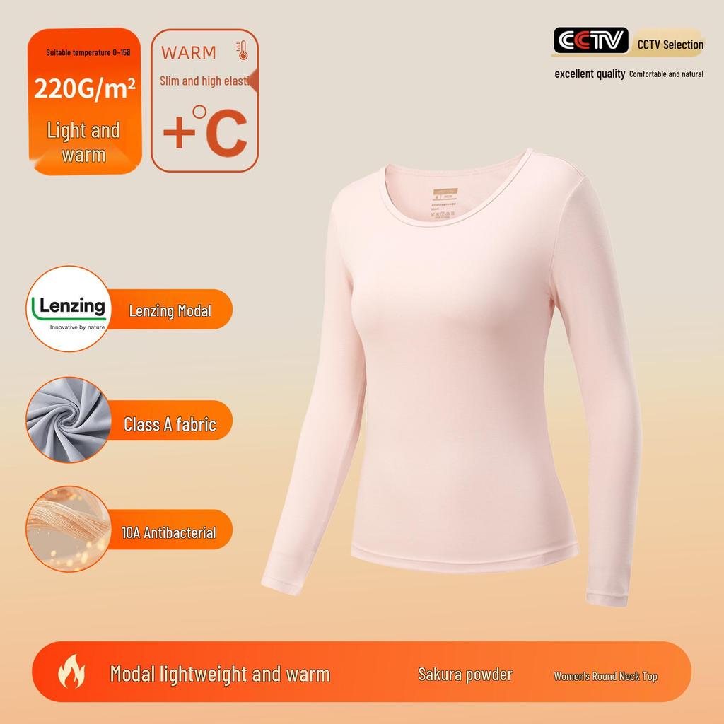 Class A Lenzing Modal 80-Count Warm Base Layer Set: Men's & Women's Autumn Heat-Generating Skinwear