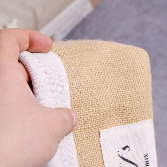 Boho Aufbewahrungskorb Minimalistischer Stoff-Aufbewahrungskorb mit Griffen Schreibtisch-Organizer für Snacks Haarschmuck Schmuck Schlafzimmer Kinderzimmer Wohnzimmer