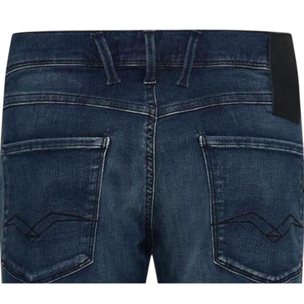 Jeans Slim da Uomo Replay Anbass in Misto Cotone