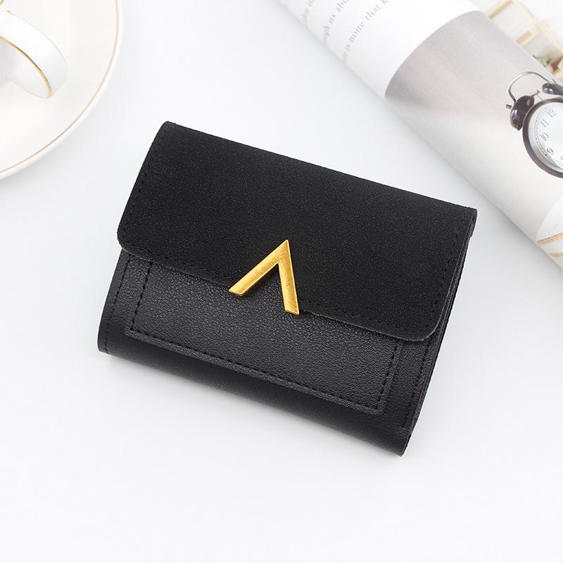 Korean Style Women's Tri-fold Wallet: Short, Multi-Card Slot Mini Card Holder