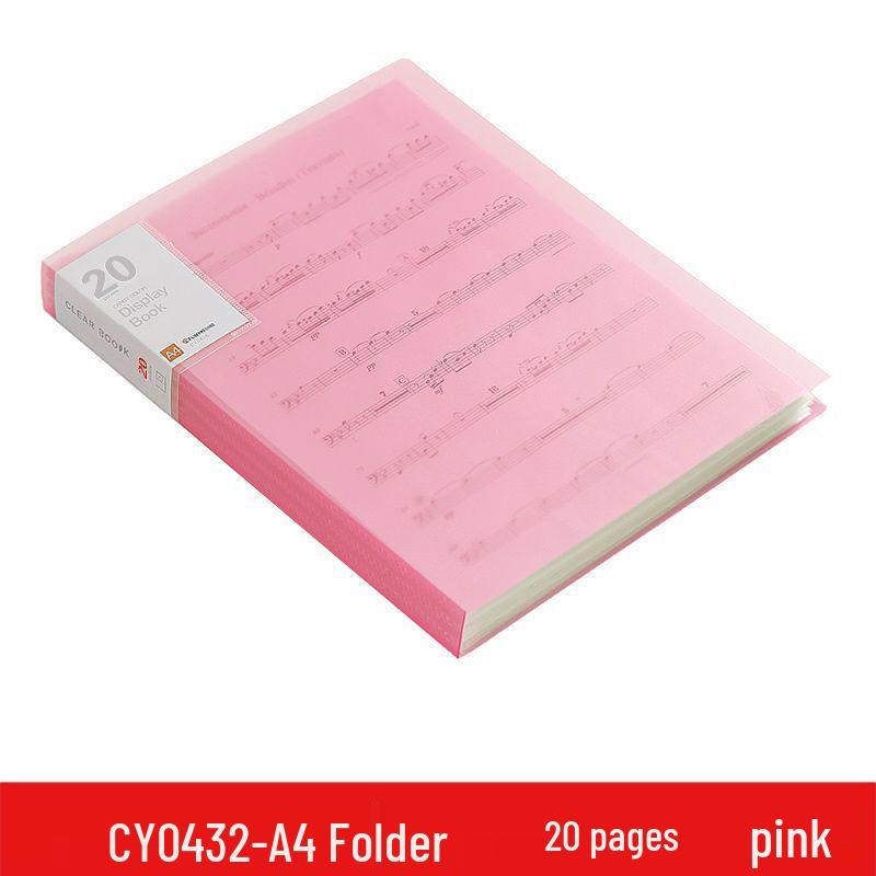A4 Transparent Multilayer Insert Pockets Folder for Student Documents & Certificates
