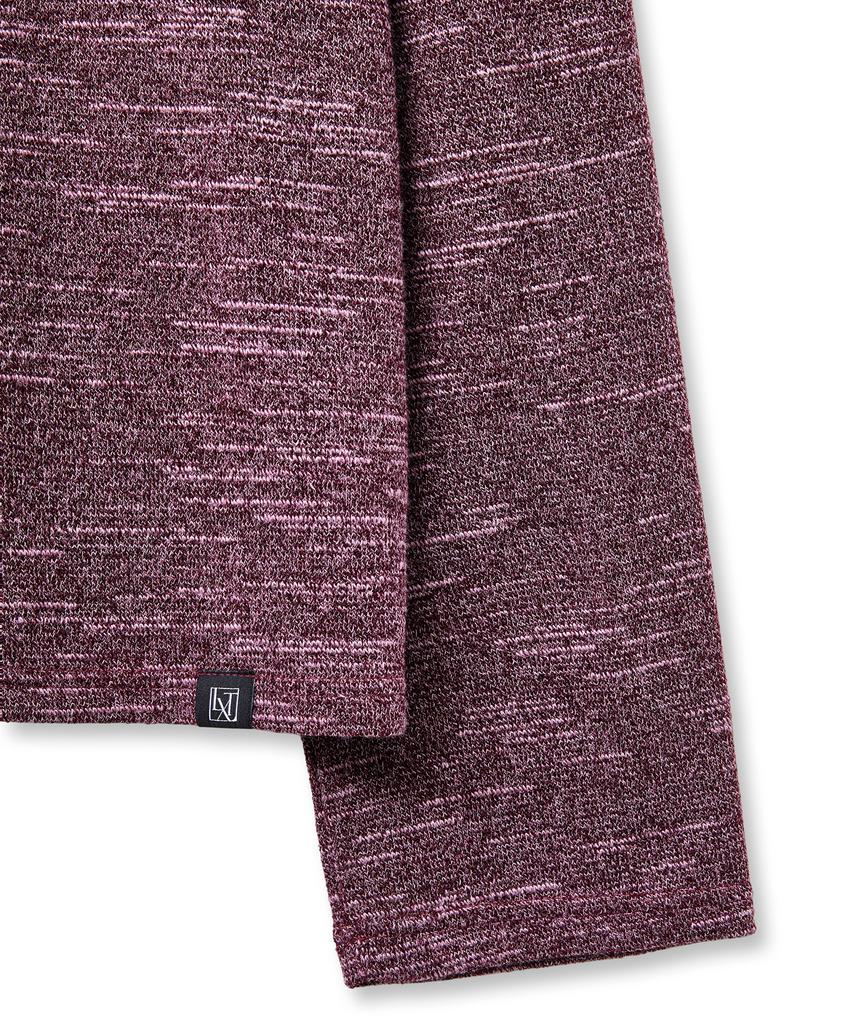 LXT Soft Crop Knit Long Sleeve [Burgundy]