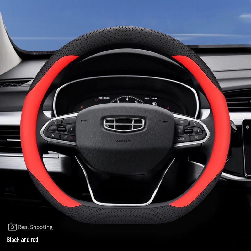 23 Geely Galaxy L7/L6 Boyue L Genuine Leather Steering Wheel Cover, Fits Boyue COOL/X, Ultra-thin Design