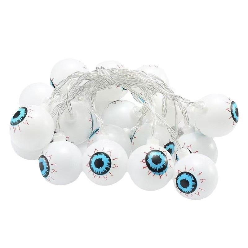 Outdoor Halloween LED Ghost Eye Ball Flashing String Lights for Decoration