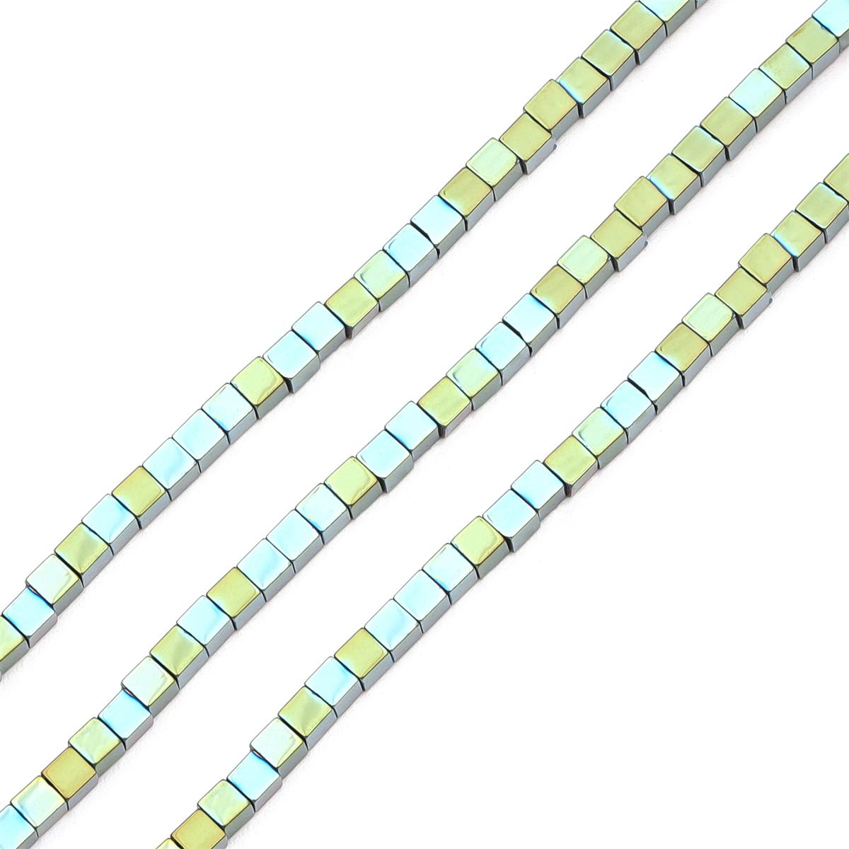 

3/4 мм натуральный камень золотого и серебряного цвета, многоцветный квадратный куб, гематит, свободные бусины-разделители для серьг, ожерелья, браслета, сделай сам, ювелирные аксессуары 3mm 140pcs светло-зеленый