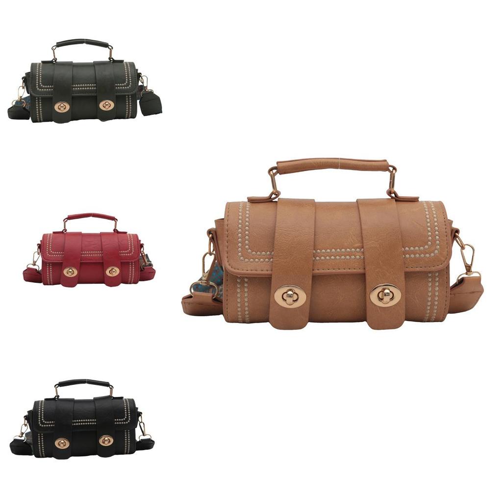 Small Rectangular Pu Bag For Women With Lock Closure And Smartphone Pocket For Daily Use