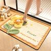 Diatomaceous earth bathroom mat, absorbent mat, quick-drying, non-slip mat for bathroom/toilet entrance, toilet/bathroom mat