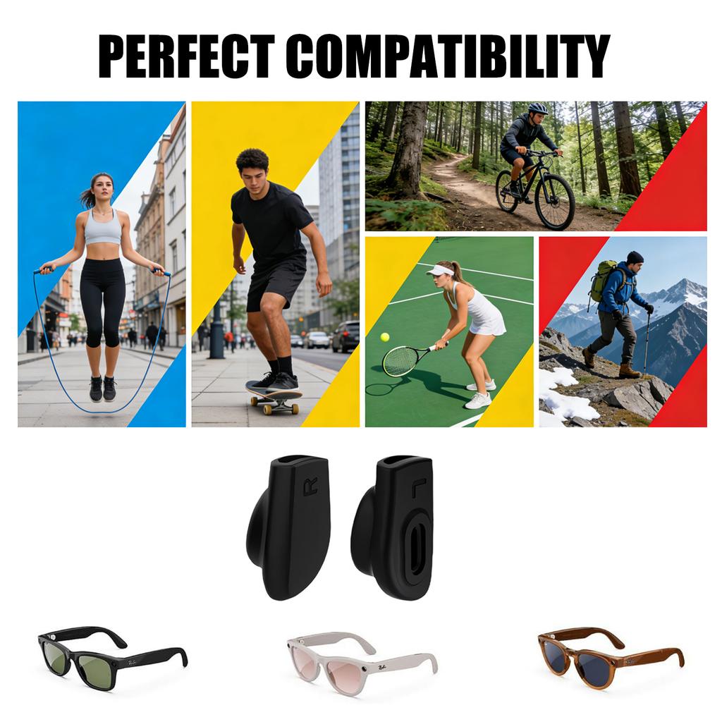 Pair Universal Eyewear Retainers with Not Slip Technology G38 Suitable for Various Frame Types & Active Lifestyles