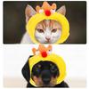 Cartoon Pet Hat Protective Warm Head Cover for Puppy 5Pcs Yellow Decorative