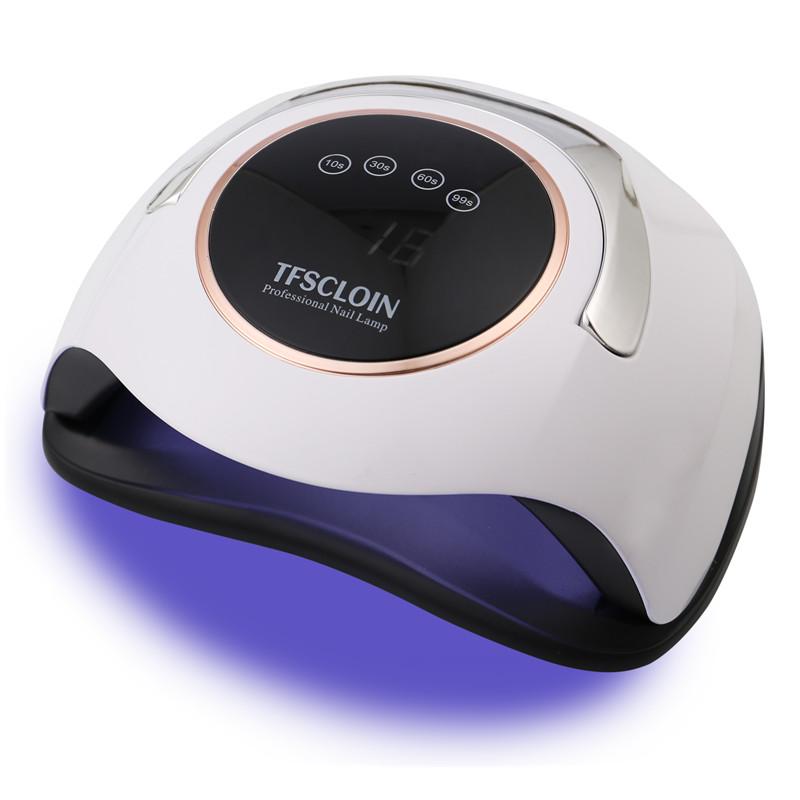 

180 Вт, 60 светодиодов, светодиодная лампа для сушки ногтей, 60 светодиодов, УФ-лампа для льда, для сушки гель-лака, таймер, автоматический датчик, маникюрные инструменты