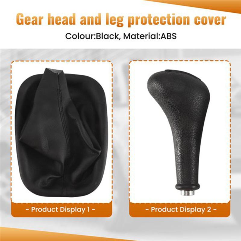 A16P-5 Speed Gear Shift Knob Gaiter Boot Cover For Mercedes Benz C E S Class W124 S124 W126 чёрный