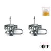 BDP727-1 2 Pieces Front Left AND Right Door Hinge Stop Check Strap Limiter for Vauxhall Opel Omega B 1994-2003 Cadillac Catera 1997-2001 5160232