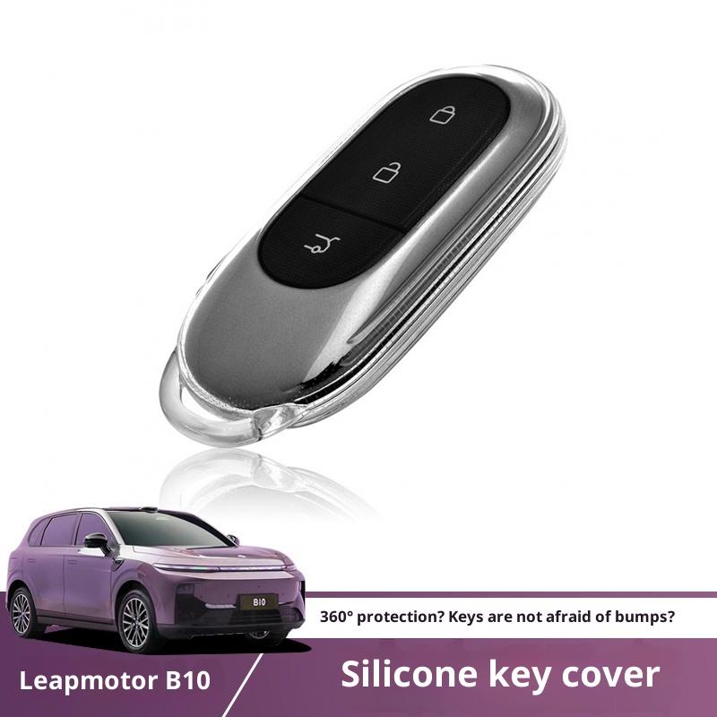 Für Leapmotor B10 Schlüsseletui Transparente Schlüsseltasche Modifizierte Auto-Fernbedienung Spezielle Dekoration Schutzhülle