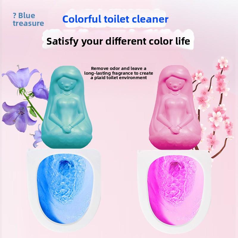 150g Fragrant Toilet Cleaner with Customized Fragrance, Blue Bubble Style