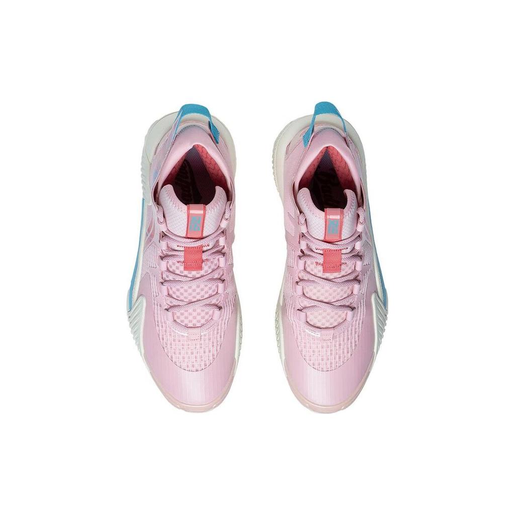 New LiNing Badfive 2 Low Cushioning Anti Slip And Wear Resistant Low Top Basketball Shoes Men's Pink ABFT029-6