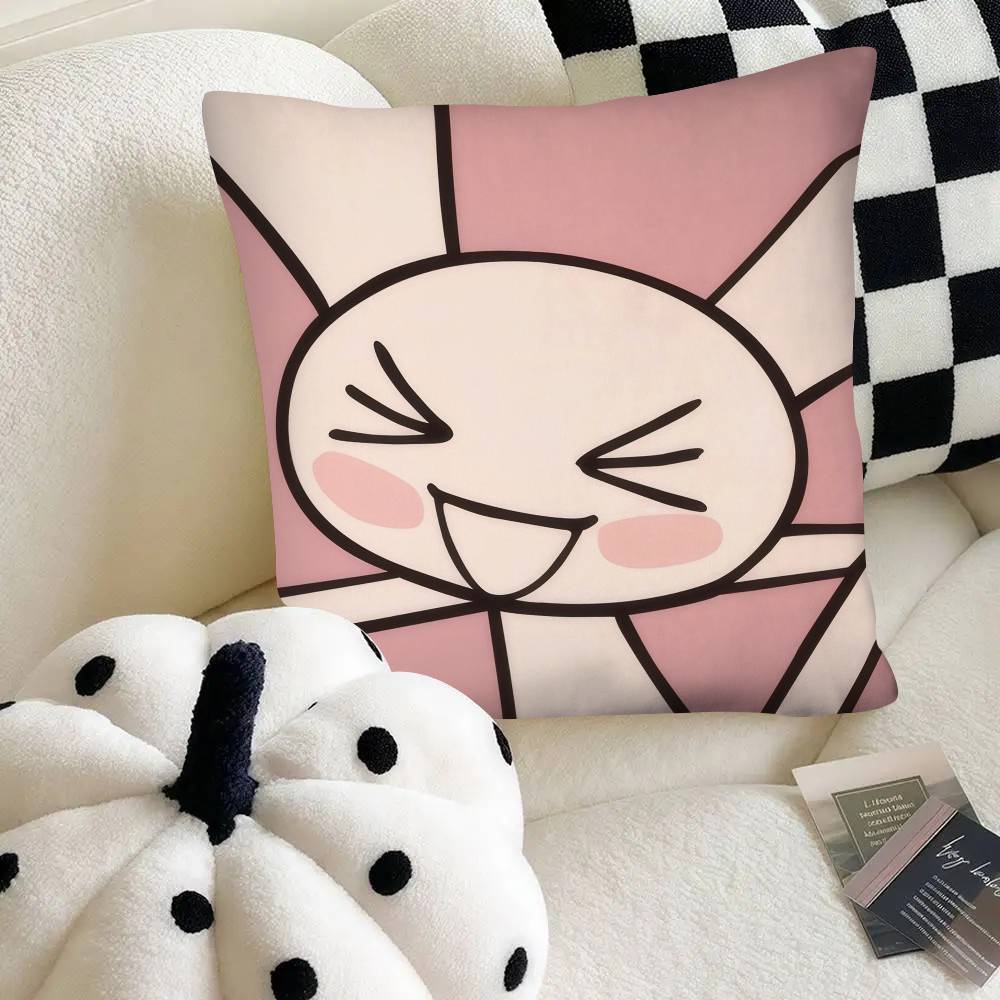 Cute Cartoon Toro Inoue Kawaii Cat Pillow Case Square Pillow Bedroom Sofa Leisure Comfort Cushion Car Home Decoration