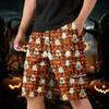 Men's Halloween Cargo Shorts Multi-Pocket Drawstring Casual Workout Shorts