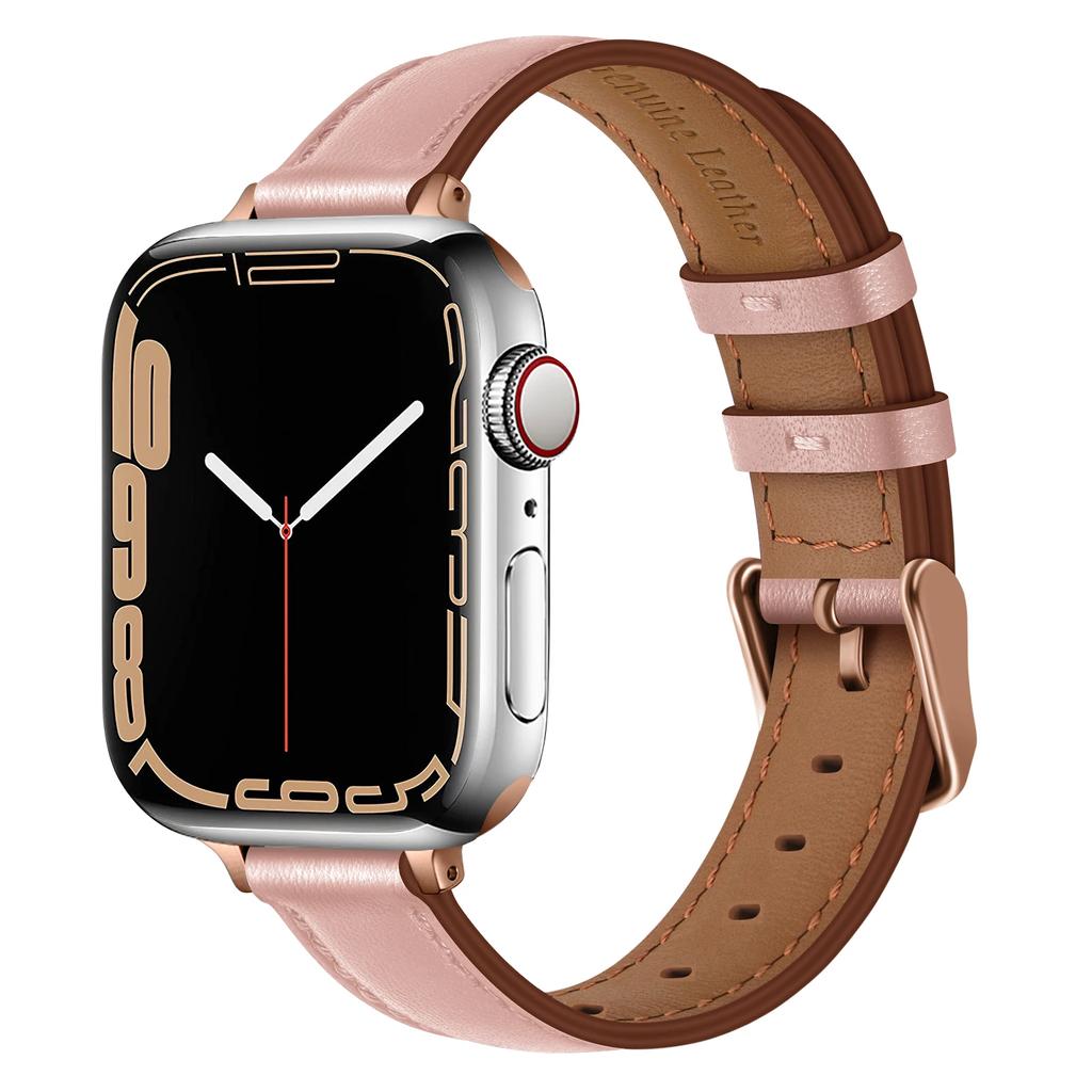 Watchband Leather Strap for Apple Watch Band 38/40/41MM 42/44/45MM Wristband Bracelet for iWatch 8 7 3 4 5 6 SE 49mm Smartwatch Accessorie