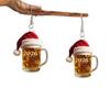 Festive Wine Glass Acrylic Earrings: Christmas & Valentine's Day Decorations