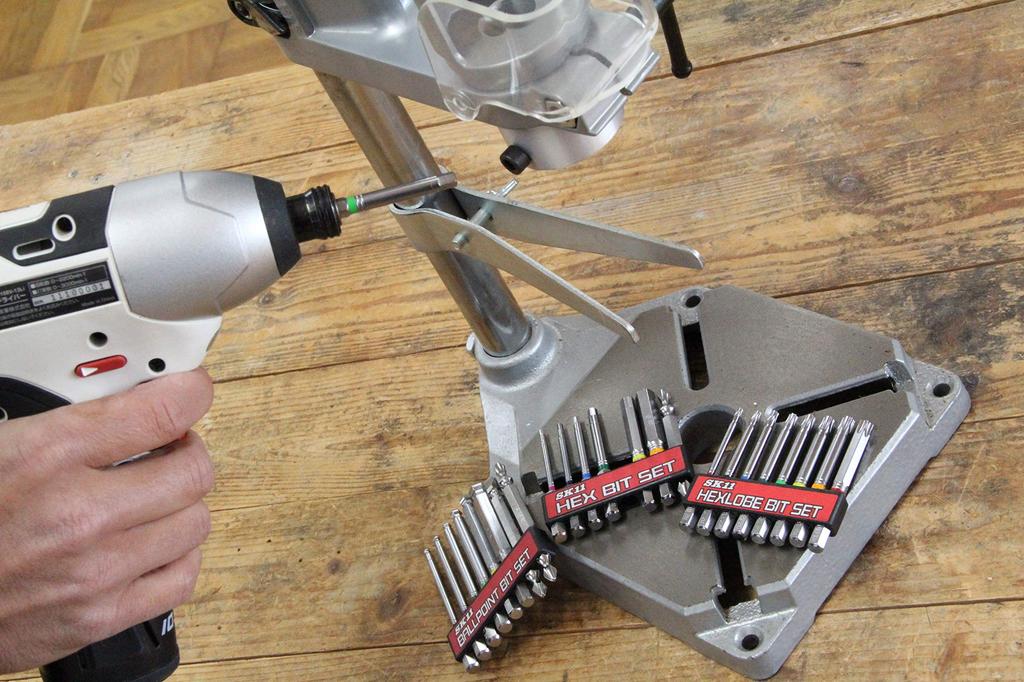 SK11 Hex Ball Point Bit Hex Shank 8-Piece Set, 82mm, BS-21N, 6.35mm