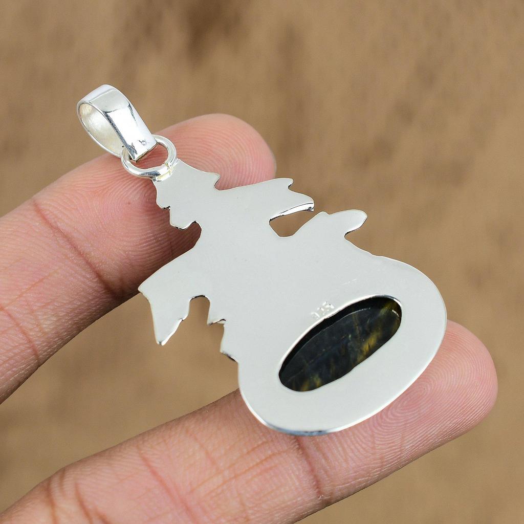 Gift For Women Jewelry Pendant 925 Sterling Silver Natural Nellite Gemstone