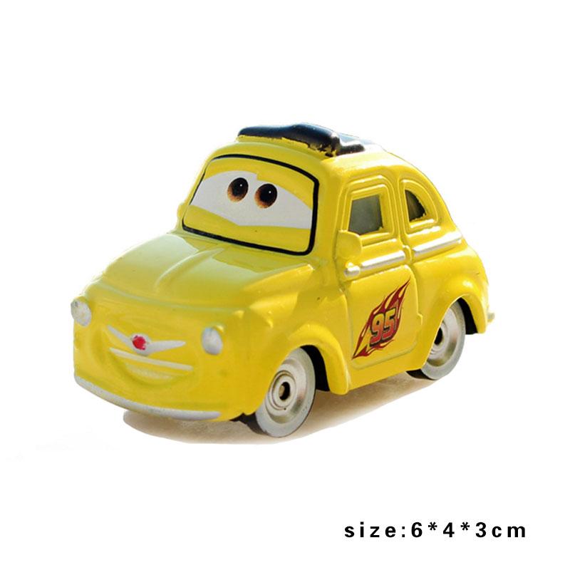 1:55 Disney Pixar Cars Finn McMissile Litchi Miles Axeirod Flo Sheriff Sarge Guido Luigi Alloy Toy Car Model Children's Toys