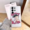B-Betty Cute B-Boop Phone Case For Samsung S25,S24,S21,S22,S23,S30,Ultra,S20,Plus,Fe,Note,10,9,5G Transparent Cover