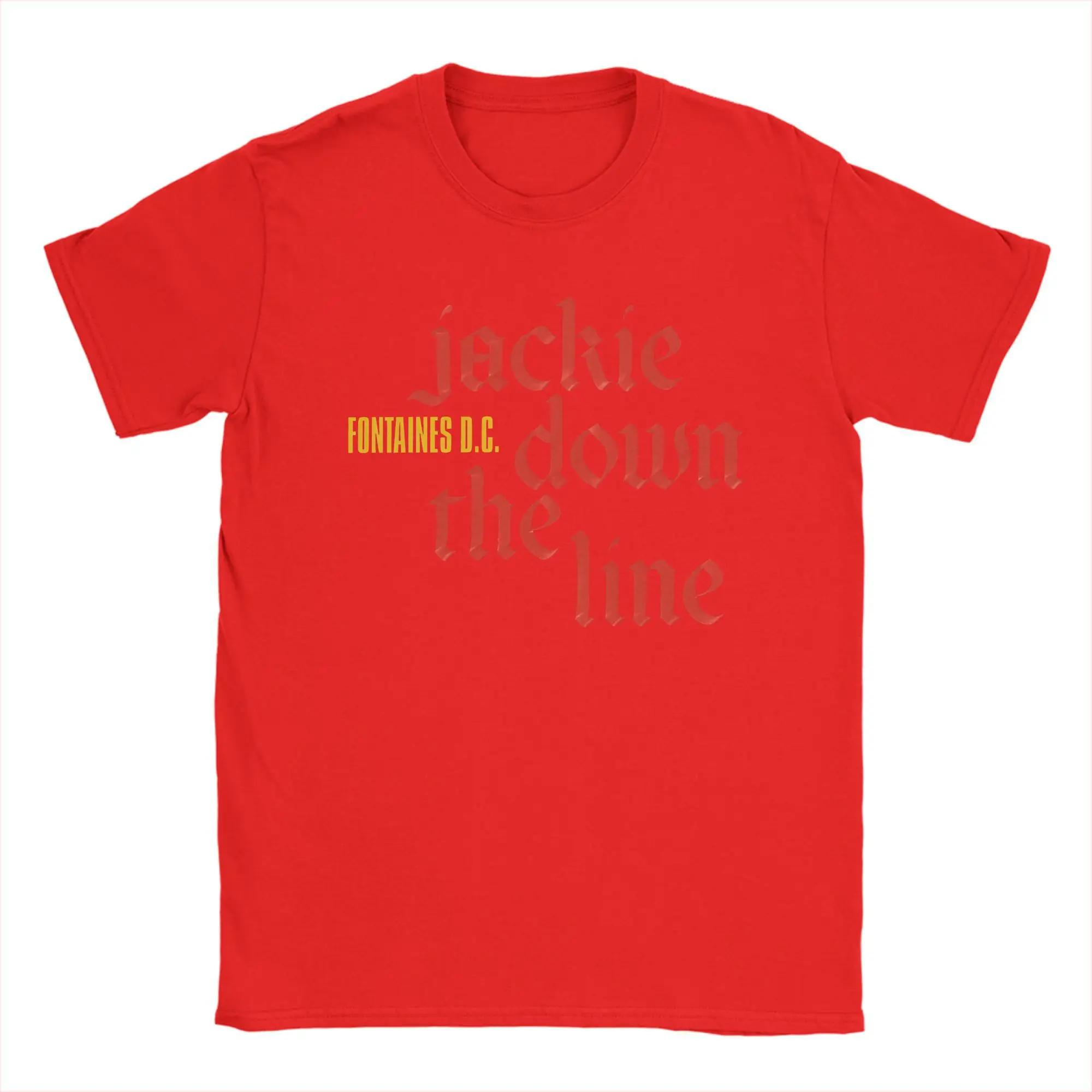 Herren Damen Fontaines DC Romance Album Tour T-Shirts Baumwolle Oberteile Sommer Rundhals Trendiger Druck T-Shirt Übergrößen Oberteile XXL red