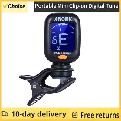 Tuner AT-101 Mini Portable Clip-on Electronic Tuner Super Sensitive 12 Equal Temperament Guitar Stringed Instrument Both Apply