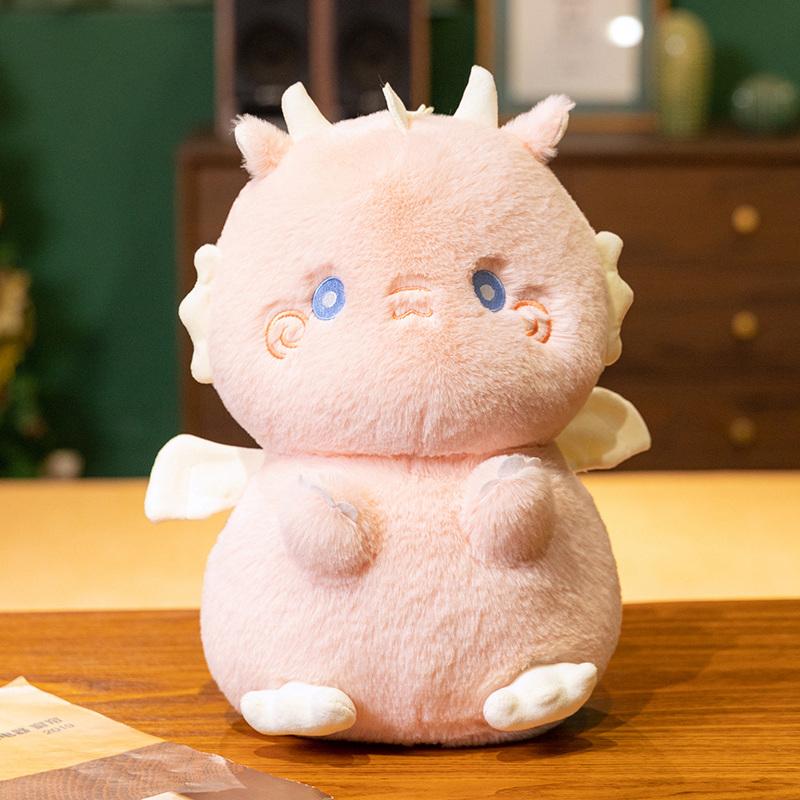 35cm Cartoon Loong Pluche Pop Gevuld Kawaii Chinese Draak Speelgoed Vleugels Lange Staart Pluche Verjaardagscadeau 35cm