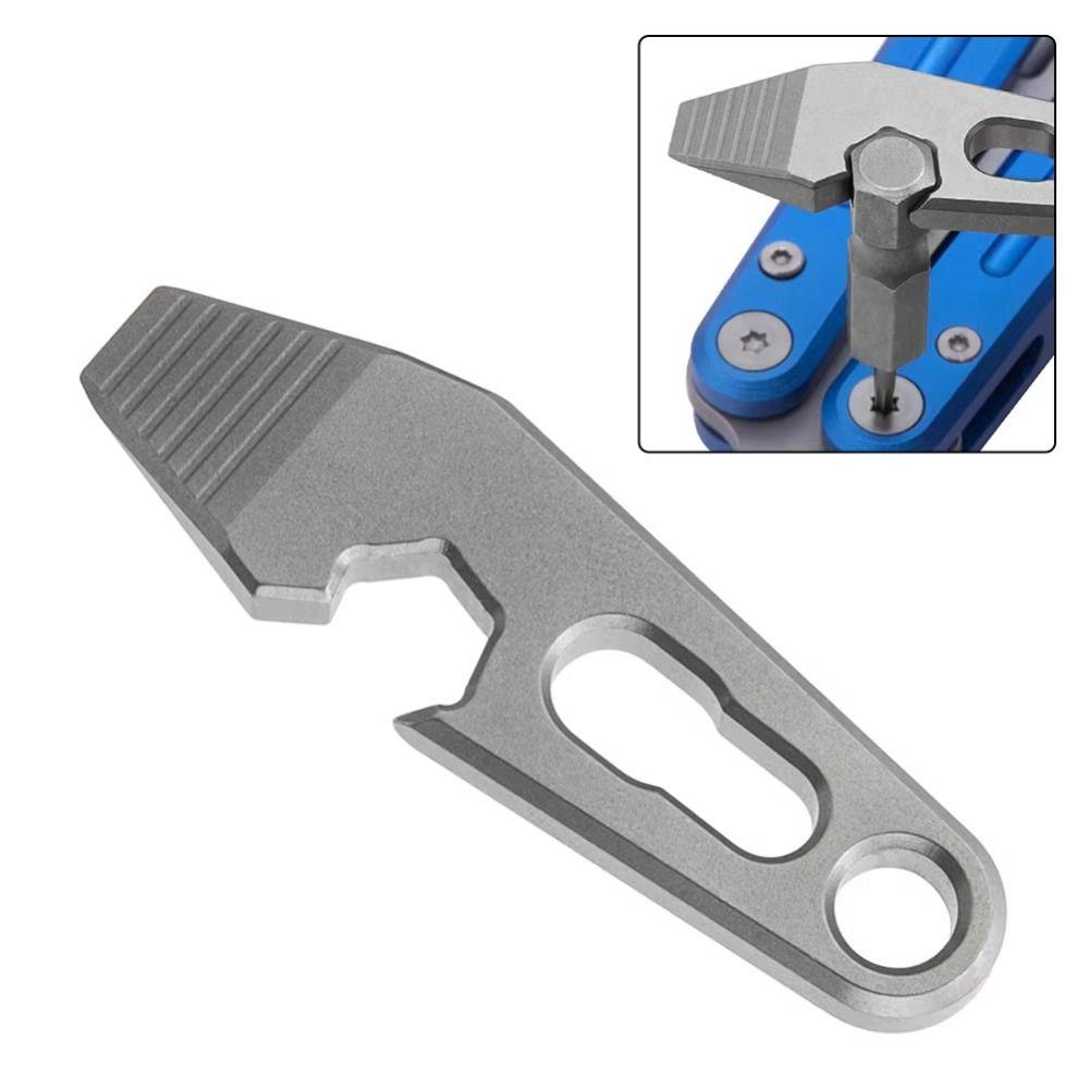 Durable Bottle Opener Titanium Zinc Zinc Alloy Small Tools Mini Mini Pry Bar  Outdoor Multitool