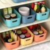 Household Multifunction Storage Basket Handle Design Fall Resistance Non-slip High Capacity Classification Storage Big Exposure