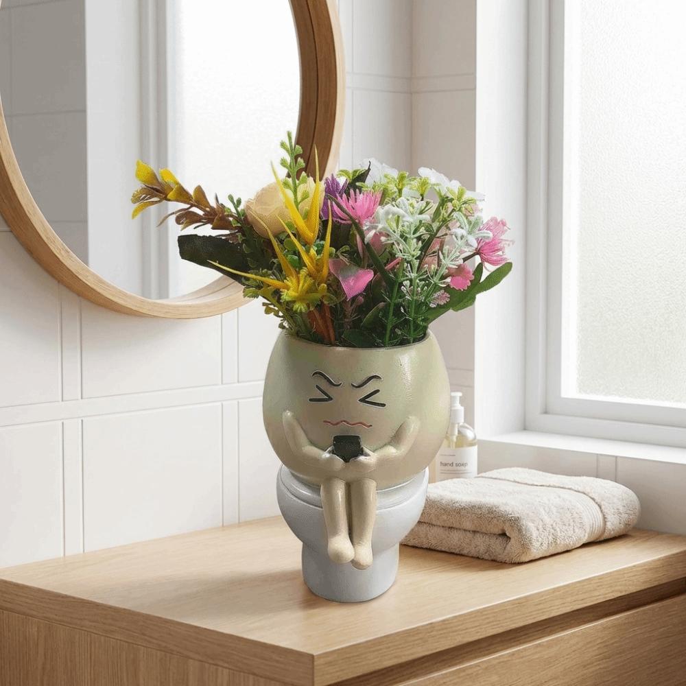 Funny Flower Planter Resin Plant Cultivation Pot Succulent Flowerpot  Succulent Planting