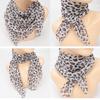 Leopard Print Scarf for Women Fashionable Soft Comfortable Fabric Neck Wrap Kerchief for Daily Commute or Daily Wear