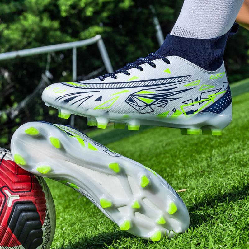 Foreign Trade New Messi World Cup Football Shoes Long Nails Broken Nails Indoor Boys and Girls Sports Shoes Outdoor Training Grass