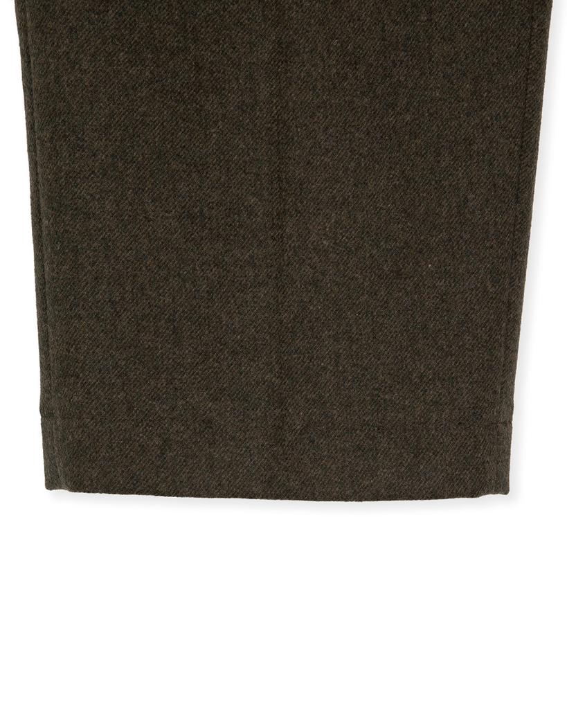 Sinkia Asymmetric Tuck Detail Gurkha Trousers Brown Khaki