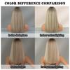 New Ash Blonde Shoulder Length Wig for Women - Rooted Hair Rose Net Machine Made Daily Wear Full Cap Wig, Natural Breathable