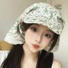 Französischer Retro-Kopftuchhut Süßer Loli-Schirmmützenhut Vielseitiger Sonnenhut für Damen Frühling und Sommer