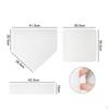 5 Pieces Rubber Throw Down Bases Portable Baseball Base Set Flexible Field Plates for