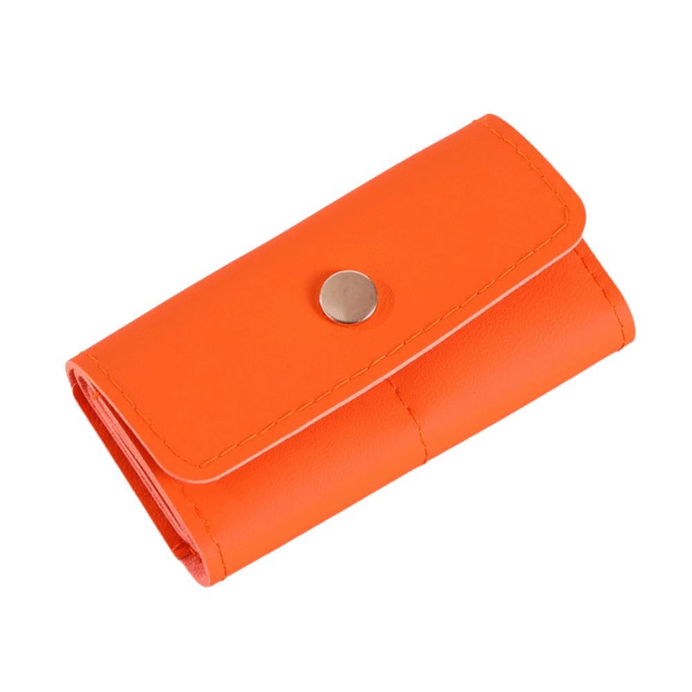 PU Portable Jewelry Roll Bag Wear-Resistant Portable Earrings Organizer  Necklace