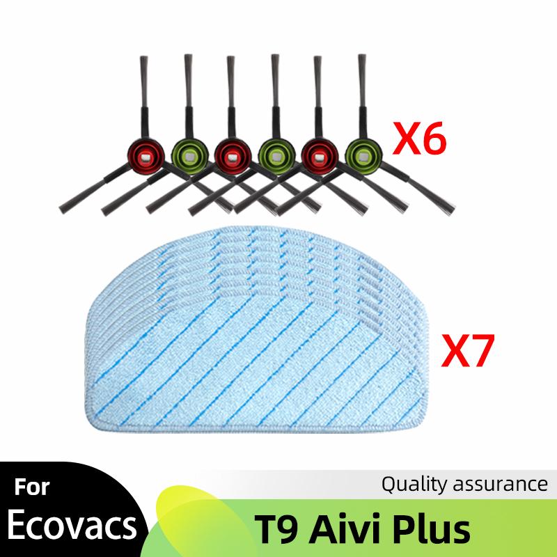 Fit For Ecovacs Debot T9 Aivi Plus Main Side Brush Hepa Filter Mop Cloths Rag Dustbin Dust Box Replacement Accessory