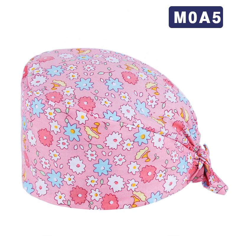 Unisex All-Cotton Printed Surgical Cap for Medical and Food Services