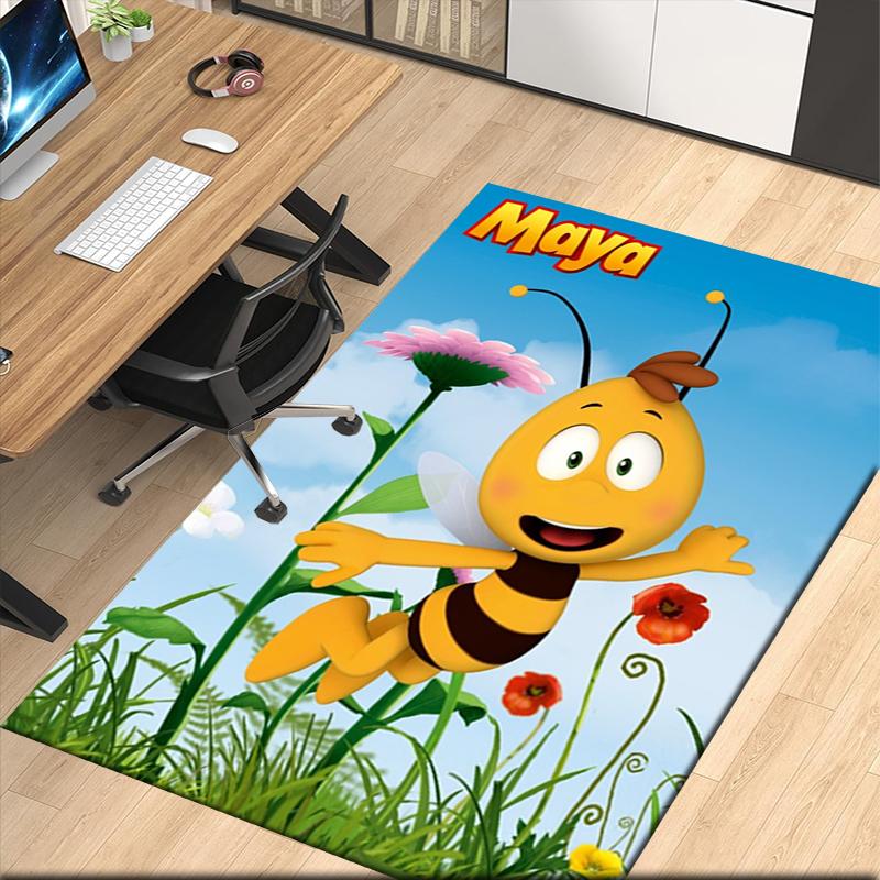 Tappeto Stampato Maya l'Ape, per Sedia da Ufficio Soggiorno Camera da Letto Cucina Decorazioni Regali.