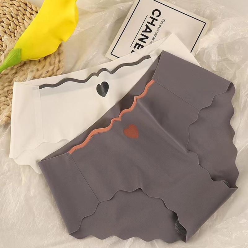 Sexy Eis Seide Slips Damen Mittelhoch Nahtlose Slips Weiblich Damen Spurlos Unterwäsche Mädchen Intimates Dessous